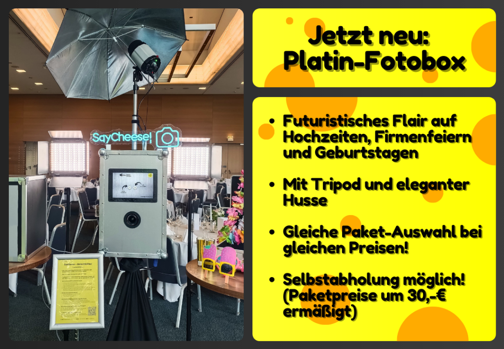 Platin Fotobox Photobooth Münster